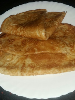 A picture of Cassava Flour Crêpes (Pancakes) #AuthorMarathon #GlutenFreeFlour.