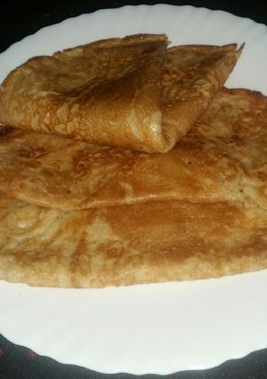 A picture of Cassava Flour Crêpes (Pancakes) #AuthorMarathon #GlutenFreeFlour.