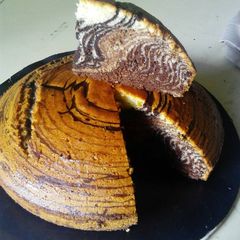 A picture of Zebra cake.