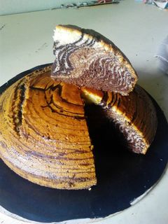 A picture of Zebra cake.