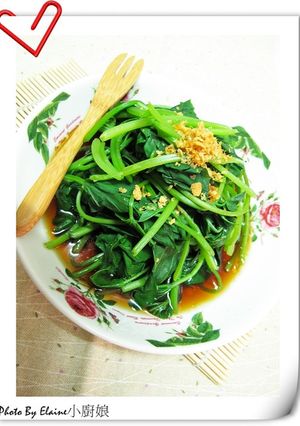 日式和風冷拌地瓜葉 的食譜成品照片