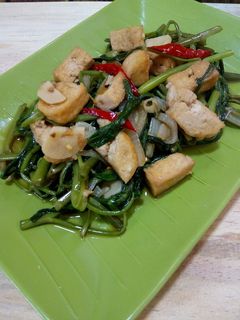 Foto resep Tumis Kangkung Mix Tahu