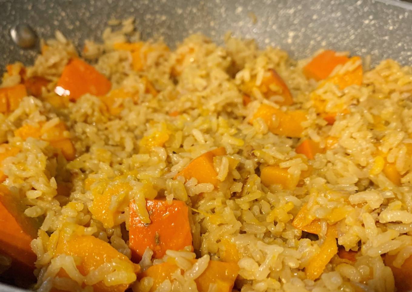 Riz sautÃ© au potimarron