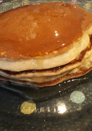 Una foto de Hot cakes de banana