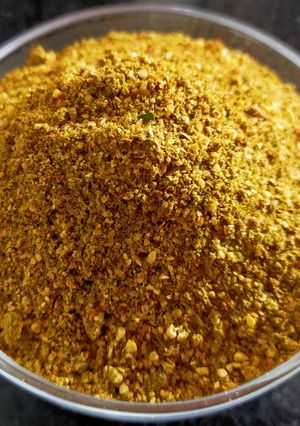 A picture of Curry leaves powder chuteny.