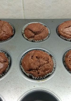 Una foto de Cupcakes de chocolate sin azúcar