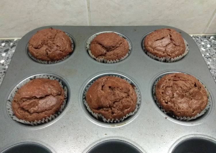Cupcakes de chocolate sin azúcar