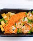 Salad tôm nướng muối chanh😑 sốt chanh leo