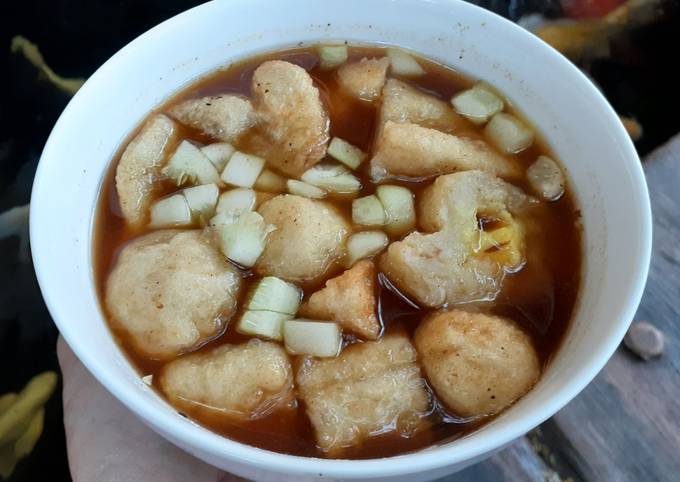 Bagaimana Menyiapkan Pempek dos kenyal lembut (tanpa ikan) yang Bisa Manjain Lidah