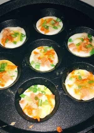 Hình của món Bánh trứng cút nướng.