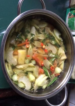 Hình của món Canh chua tôm.