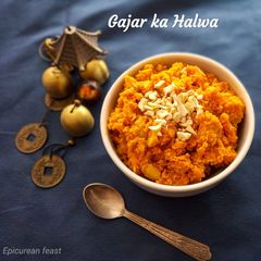 Gajar Ka Halwa or Carrot Halwa A picture of Gajar Ka Halwa or Carrot Halwa.