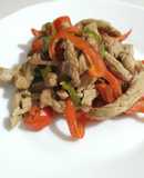 Fajitas de cerdo al pimiento
