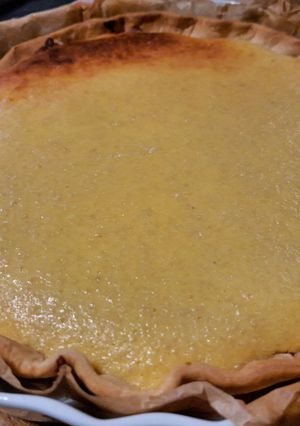 Une photo de Tarte Amande - cerise façon capucine