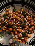 Kaala chaana chaat (black chickpea)