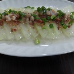 A picture of Steamed Winter Melon with Jinhua ham 金華火腿蒸冬瓜.
