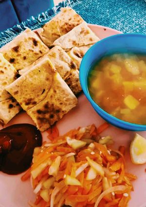 A picture of Mughlai Paratha.