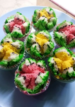 Foto resep Bolu Kukus Semangka Mekar (ukuran 1/2 kg)