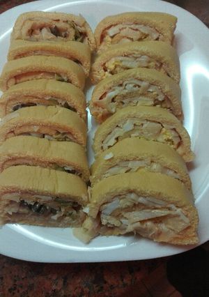 Una foto de Piononos rellenos de palmito
