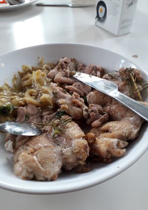 Hình của món Ức gà nướng.