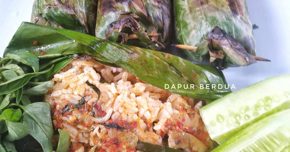 Resep Nasi Bakar Ayam Jamur Teri Recook Bu Nuning Putri Oleh Dapur Berdua Cookpad 9992