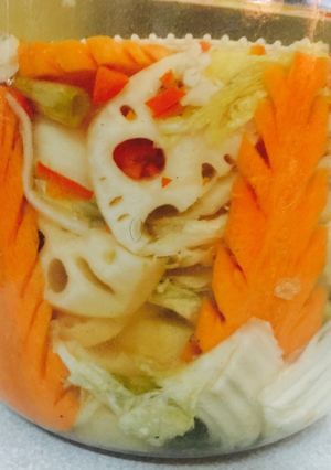 Hình của món Rau củ đủ màu nén.