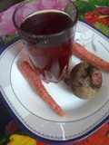 Gajar or chukandar ka juice