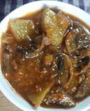 Potato mushroom curry