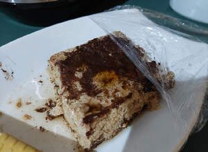 Una foto de Flan de tiramisú keto