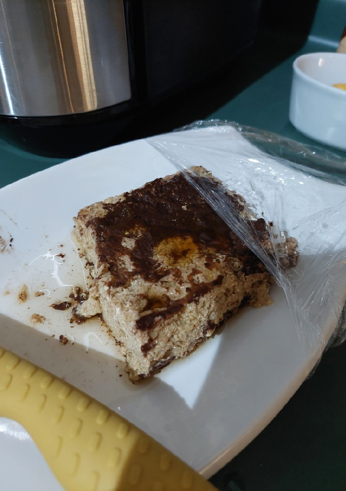 Una foto de Flan de tiramisú keto