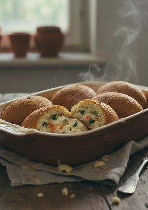 A picture of Kibbeh with Keshi Yena.