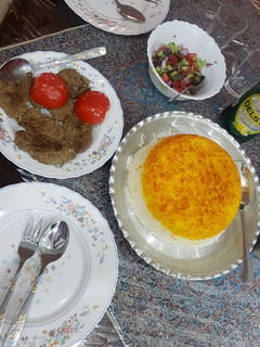 عکسی از دستور ته چین با کباب تابه ای