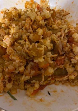 Une photo de Poêlée d’aubergines accompagnée de pâtes