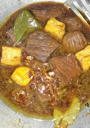 Foto resep Semur daging tahu