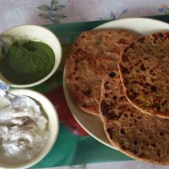 Gobhi paratha A picture of Gobhi paratha.