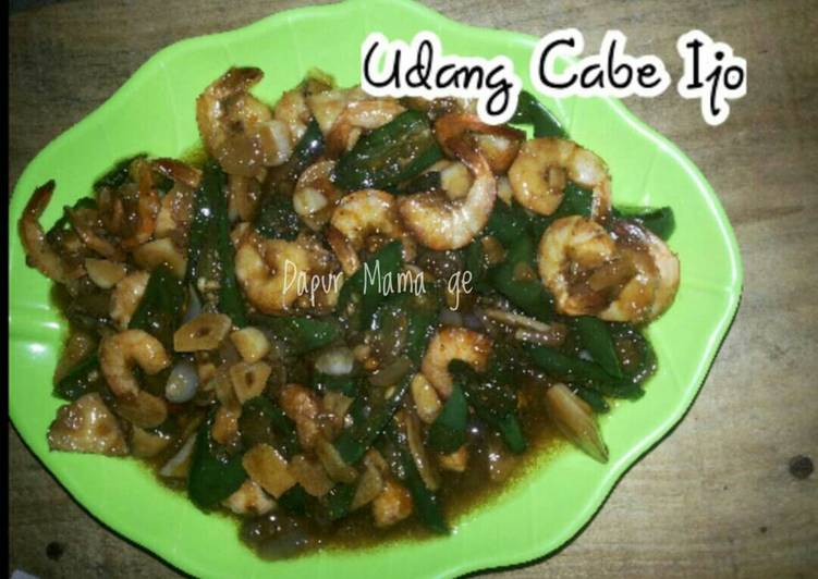 Resep Udang Cabe Ijo, Bikin Ngiler