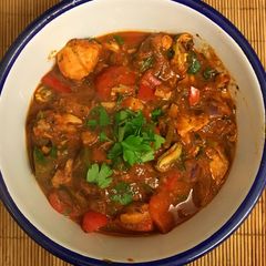 A picture of 20min seafood bouillabaisse (Fisherman’s stew) 🇫🇷.