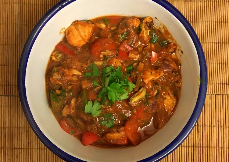 20min seafood bouillabaisse (Fisherman’s stew) 🇫🇷