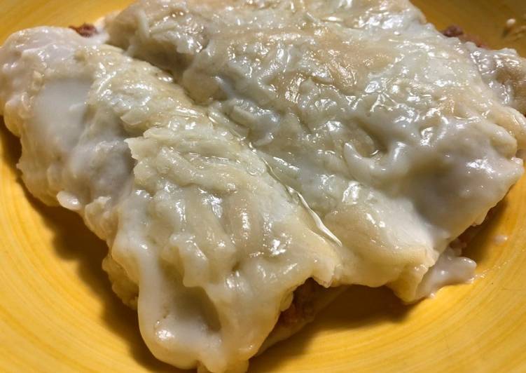 Canelones de carne con pasta fresca