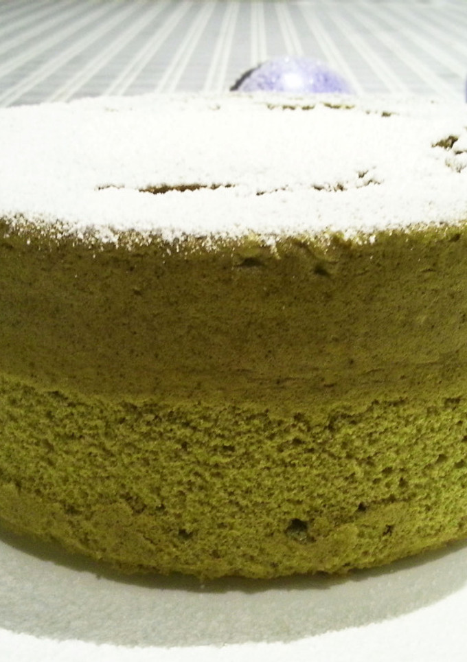 Una foto de Chiffon Cake de té Matcha