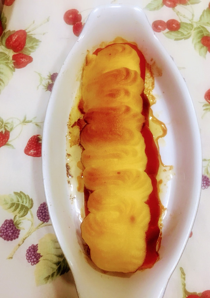 Una foto de Canelón de pimiento relleno de merluza (ligero)