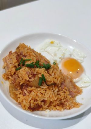 รูปของ ข้าวผัดกิมจิ เบคอน
