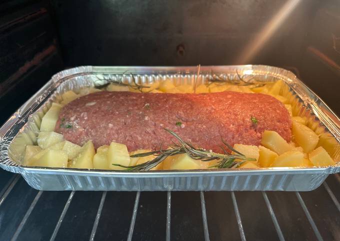Polpettone ripieno con patate