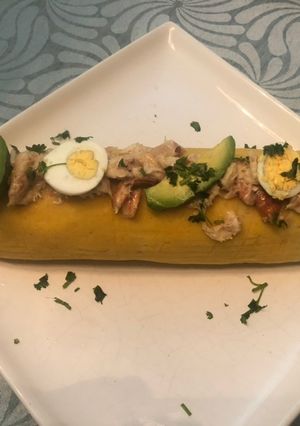 Una foto de Causa de cangrejo