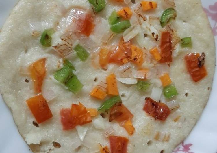 Simple Way to Make Super Quick Homemade Uttapam mix veg uttapam