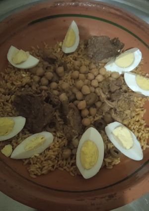 صورة لوصفة تليتلي باللحم والبيض على طريقتي