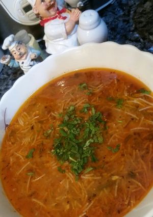 صورة لوصفة شوربة فارميسال💕 شعيرية 💕 بالدجاج 🍲🐓