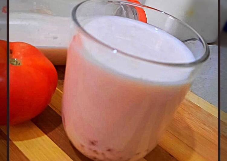 BIKIN NGILER! Ternyata Ini Resep Tomato milk Enak