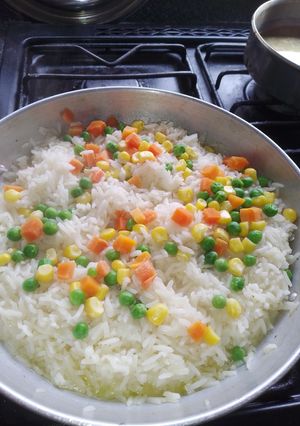 Una foto de Arroz cremoso mexicano