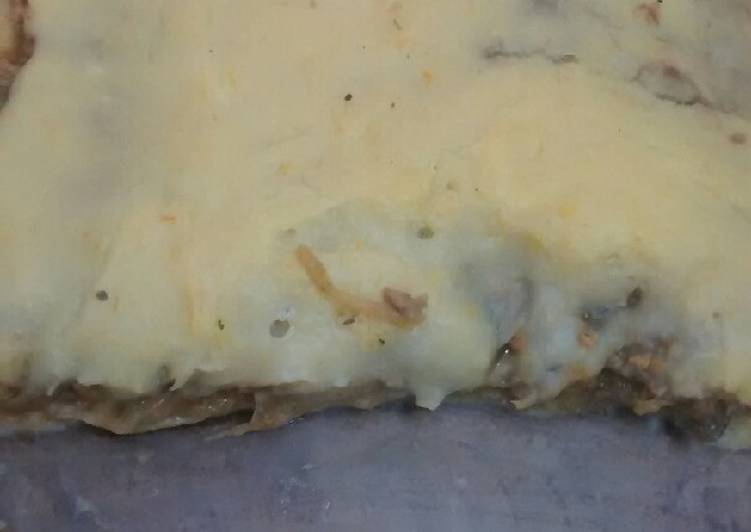 Pastel de papas con berenjena (vegan)